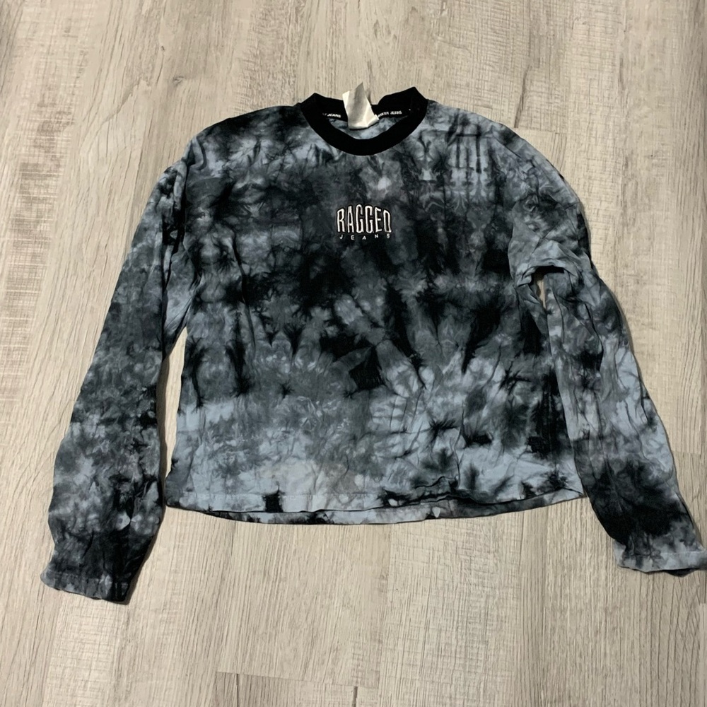 The Ragged Priest Jeans Long Sleeve Tie-Dye Top